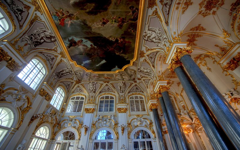 spirituality, petersburg, religion, built structure, gothic style, no people, building, entrance, low angle view, museum, belief, ceiling, architectural column