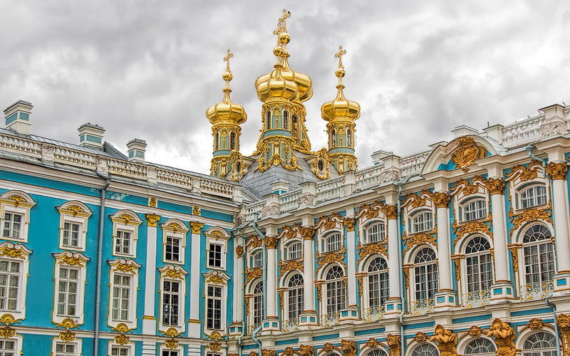 palace, st, petersburg, catherines, russia, 2K