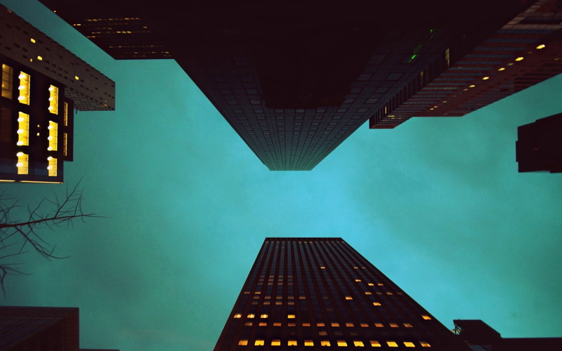 1080P, skyscraper, worms eye view, city, building