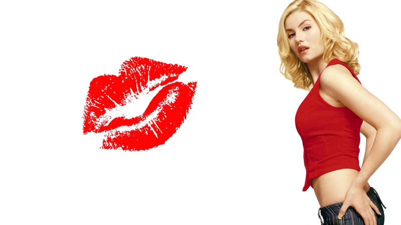 Elisha Cuthbert, human body part, studio shot, young adult, beautiful woman, one person, hairstyle, young women, lifestyles, hair, 1080P, red, human arm