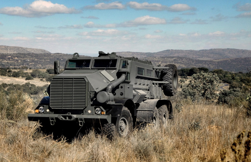 BAE Systems, plant, cloud - sky, no people, land vehicle, military, nature, Casspir Mk6, mode of transportation, day, car, landscape, gray, mountain, mountain range