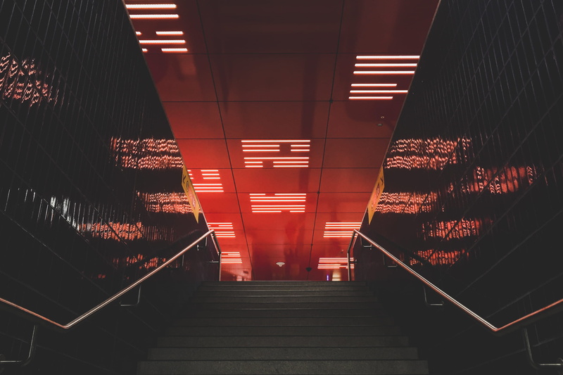 transportation, translation, pattern, reflection, lighting equipment, the way forward, steps and staircases, gray, architecture, built structure, indoors