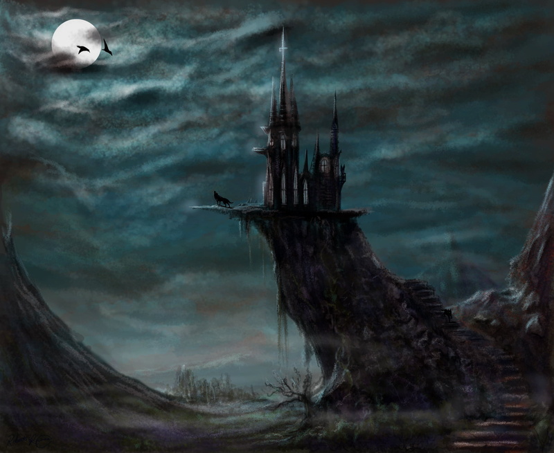 travel destinations, horror, evil castle, old, beauty in nature, history, sailboat, tree, flying, dramatic sky, art, cross, storm, spooky, cloud - sky