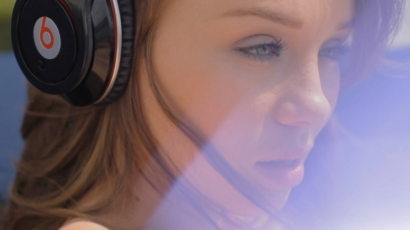 human body part, young women, front view, looking away, auburn hair, beauty, Capri Anderson, one person, young adult, face, human face, headshot, headphones