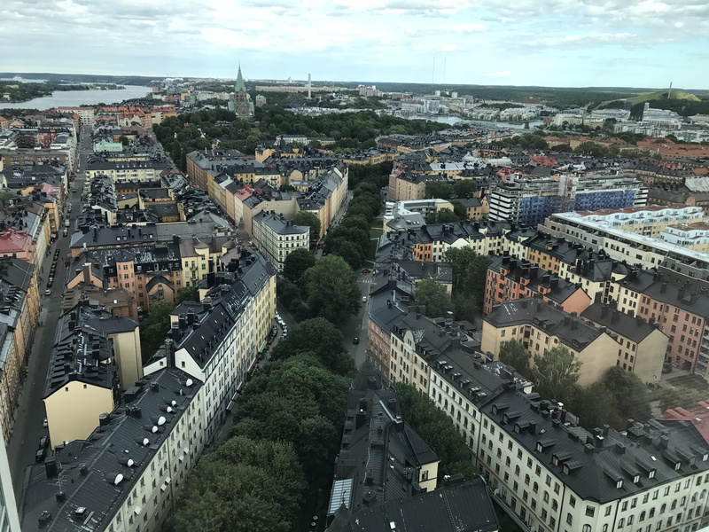 metro, sky, street, stockholm, architecture, high angle view, crowded, sweden, view, day, cityscape, built structure, stockholm city, nature, road, tube