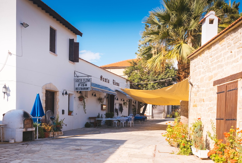 brown, plant, villa, flagstone, limassol, coffee, residential district, no people, outdoors, hotel, alley, concrete, xe3, cafe, tent, housing, patio, daytime