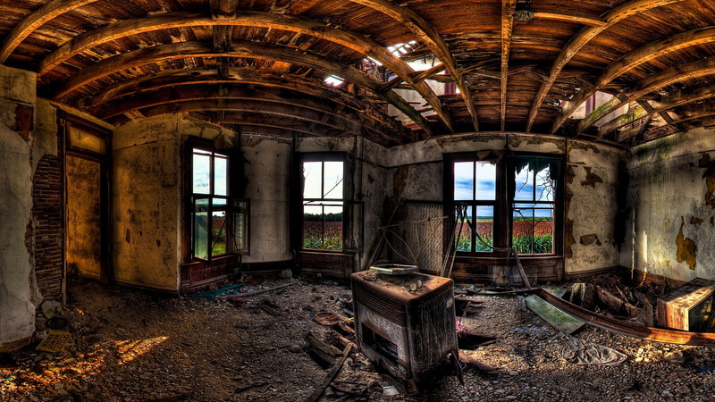 house, building, history, ceiling, ruined, 1080P, messy, old, destruction, day, decline, bad condition, indoors, digital, abandoned, HDR, architectural column