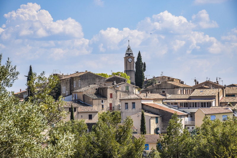 scenic, provence, french, cloud - sky, 5K, built structure, tree, culture, belief, city, old, france, building exterior, place of worship, ancient, architecture