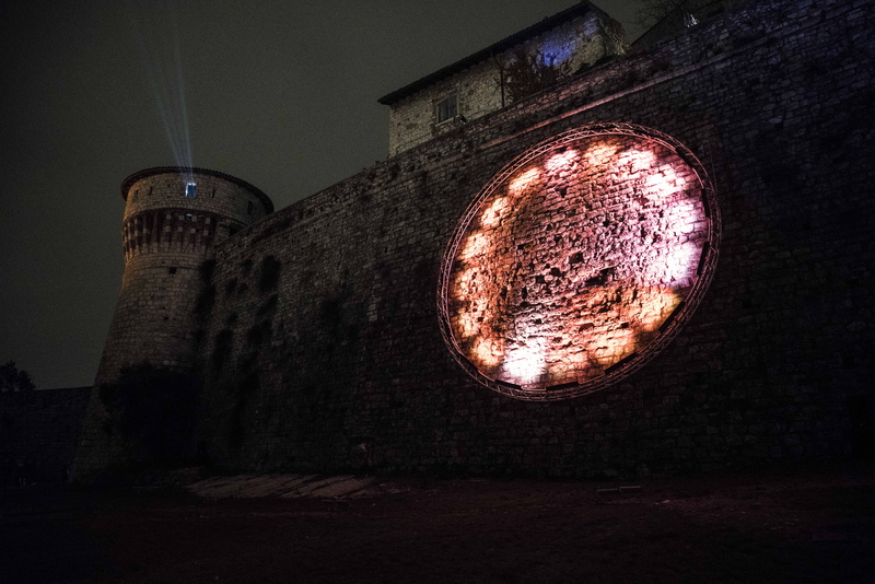 the past, tower, torre, brescia castle, building, brescia, wall, castello cidneo, intallazione artistica, rock, circle, geometric shape, atmosphere, window