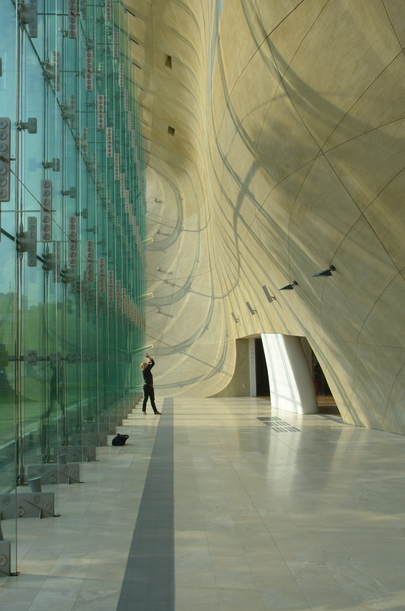 people, 4K, installation, Museum, glass, reflection, walking, tiled floor, wall, one person, leisure activity, the museum, travel, Polin, lifestyles, modern