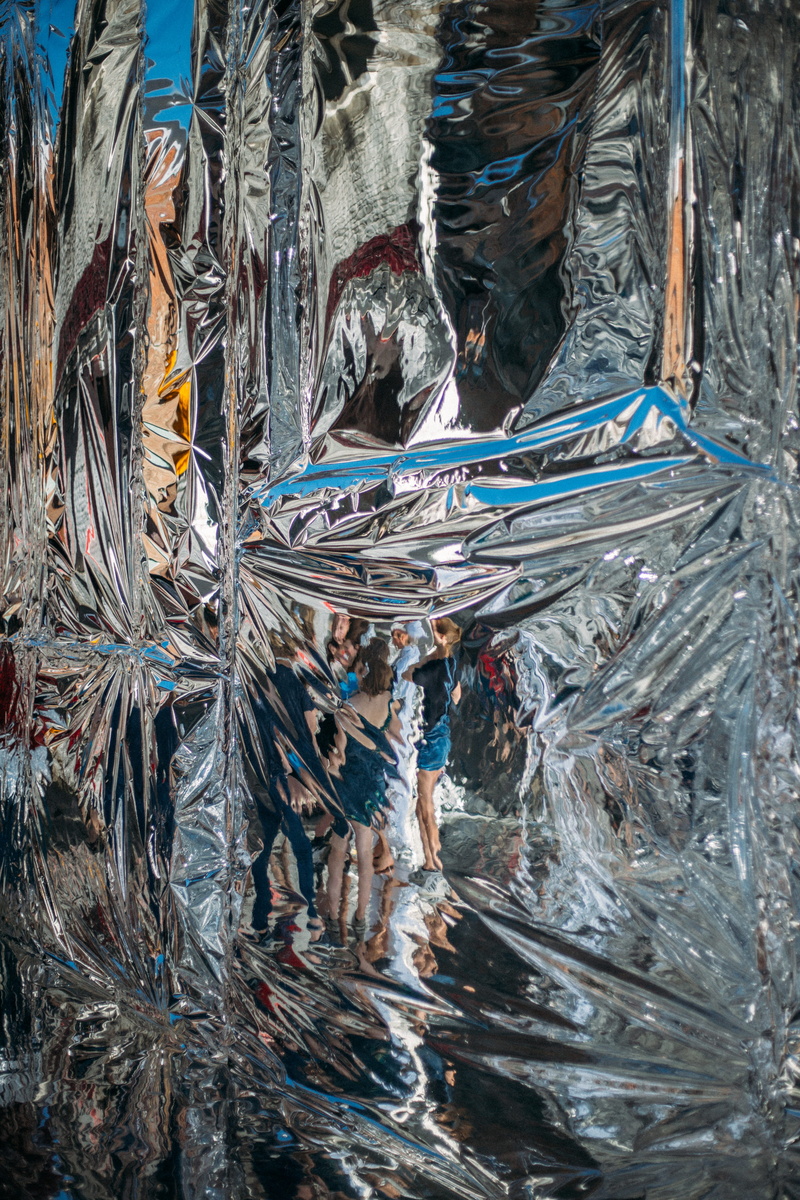 art, frozen, installation, high angle view, background, 5K, creativity, rock, no people, environment, plant, lake, chrome, day, and, winter, light, icicle