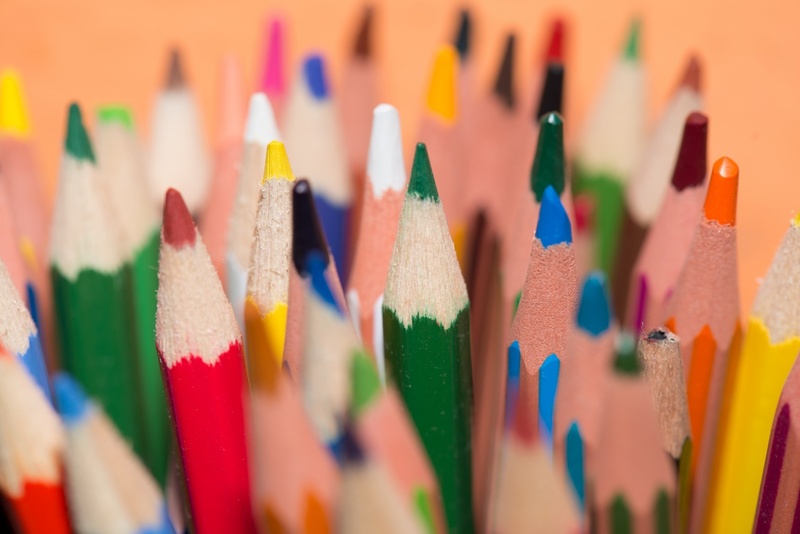 craft, colored pencil, colors, multi colored, 1080P, photo, education, selective focus, writing instrument, art and craft equipment, pencil, pencils, bright