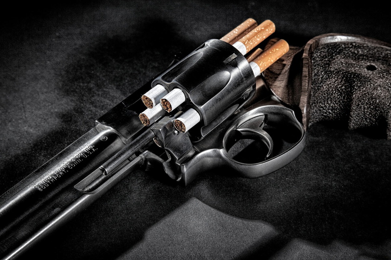 barrel, drums, revolver, colt, 1080P, tobacco, pistol, filters, cigarette, arm, muzzle, trigger