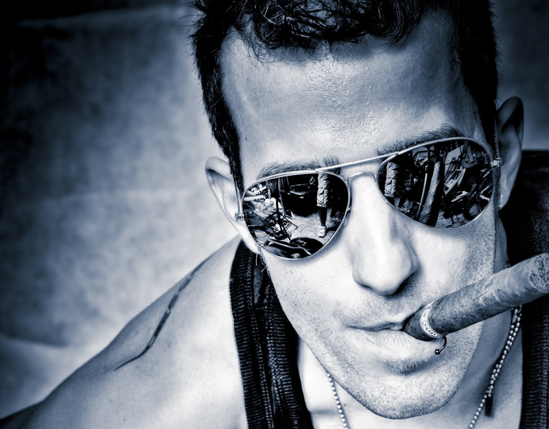 beard, headshot, men, one Person, hairstyle, leisure activity, fine Art Portrait, males, close-up, h, sunglasses, portrait, outdoors, black And White