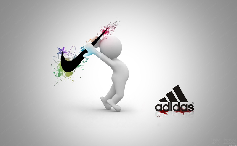 entertainment, funny, art, Adidas, 2K, smash, hd, minimalistic, gray, simple, NIKE