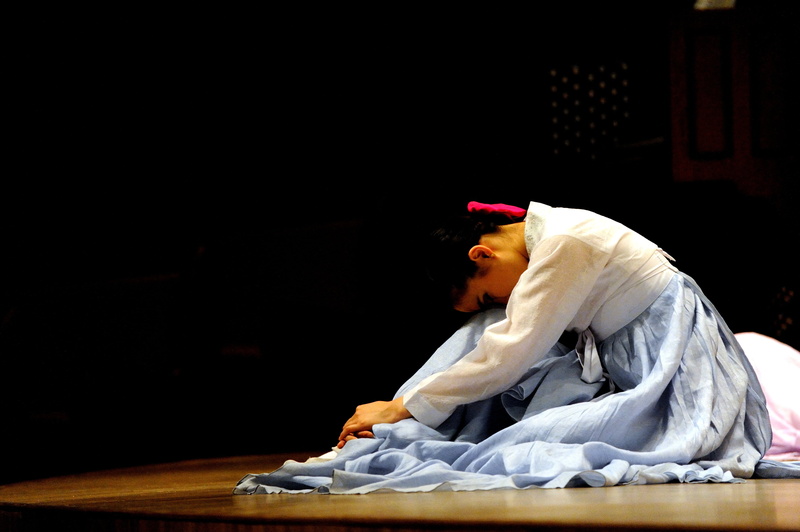 white color, dress, woman, wooden, purple, sitting, republic of korea, adult, dance, dancing, men, teenager, linen, brown, one person, copy space, 4K