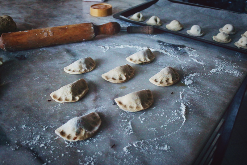 preparation, beside, healthy eating, food and drink, wellbeing, baking sheet, pastry, kitchen utensil, rolling pin, raw food, tray, no people, dumpling