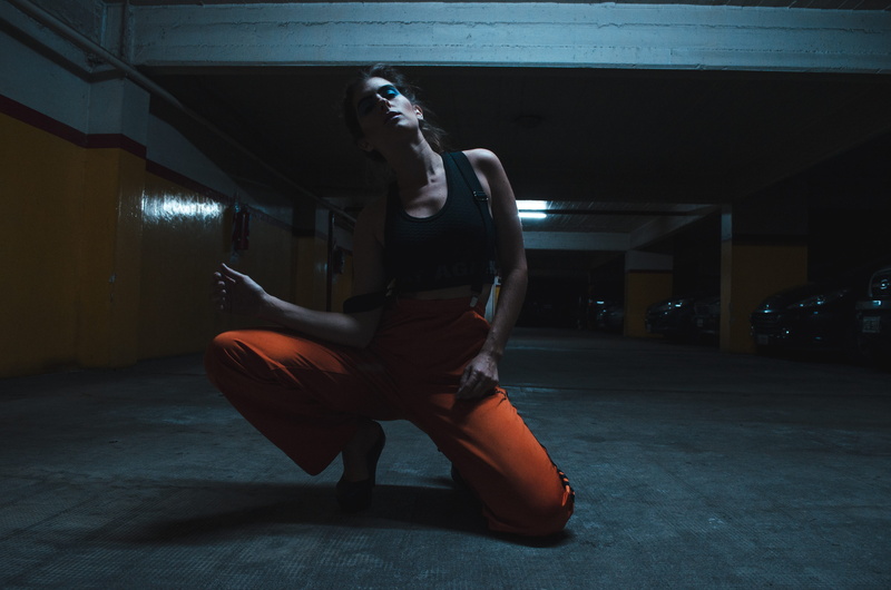 parking, art, exercising, effort, healthy lifestyle, woman, indoors, sports training, beauty, architecture, full length, muscular build, strength, sport