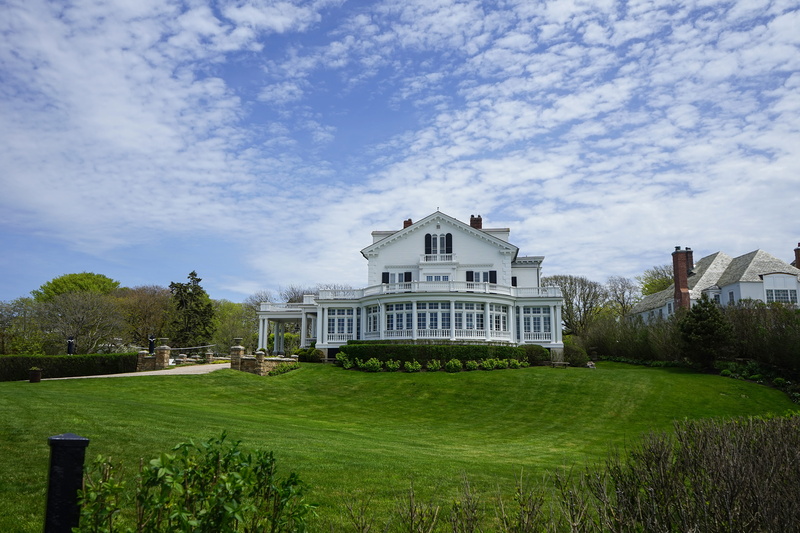 tree, day, luxury, east coast, built structure, newport, cliff walk, architecture, united states, growth, garden, no people, cloud - sky, front or back yard