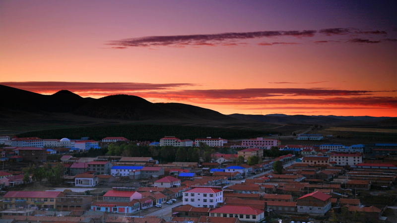 cityscape, china, residential district, townscape, no people, building, inner-mongolia, landscape, architecture, town, village, scenics - nature, nature