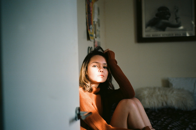 child, females, women, innocence, girls, front view, indoors, portrait, childhood, Jesse Herzog, hair, looking at camera, depression - sadness, real people