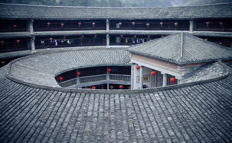 pattern, built structure, Village, roof, fujian, building exterior, travel destinations, ancient, earth, transportation, China, Dark, street, nature, Rural