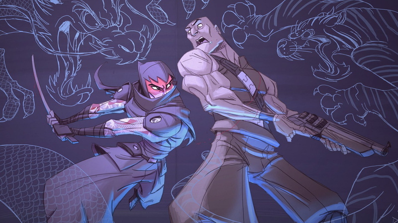 indoors, 1080P, Mark of the Ninja, young women, clothing, representation, emotion, two people, hairstyle, ninjas, creativity, adult, people, male likeness