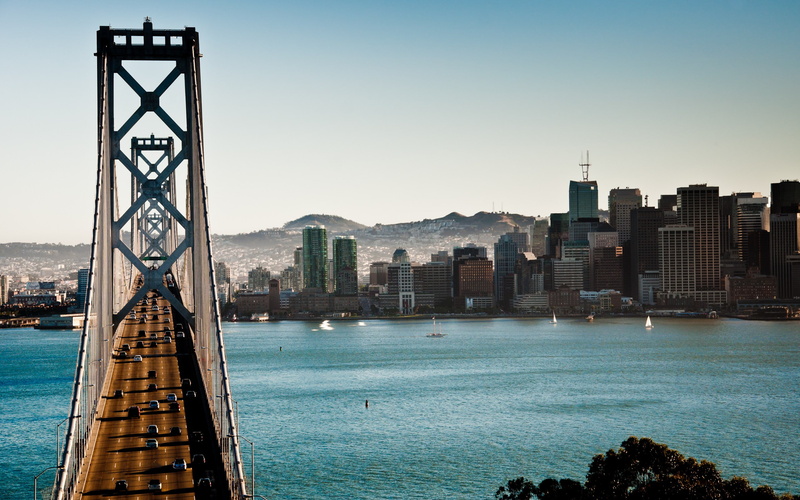 San Francisco, 2K, bridge, river, building
