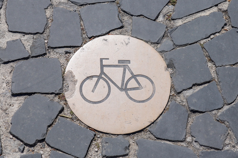 footpath, circle, directly above, street, city, paving stone, textured, traffic, road, 5K, day, traffic sign, communication, cobblestone, shape, stone