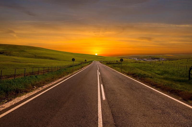 land, journey, non-Urban Scene, tuscany, sun, scenics - nature, bending, meadow, landscape, environment, landscaped, sunlight, sunset, europe, brown, no People