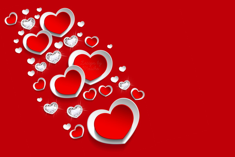 backgrounds, shape, decoration, wedding, 2K, illustration, vector, diamonds, white, red, white color, holiday, symbol, ornate, romance, positive emotion