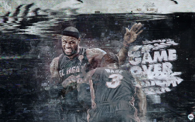 2K, Hit, LeBron James, Famous Stars Dwayne Wade, Sport, NBA, Heat, Basketball, Miami, Game over