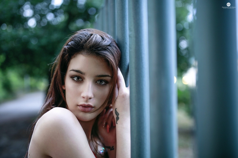 women, tattoo, model, Alessandro Di Cicco, face, 1080P, women outdoors