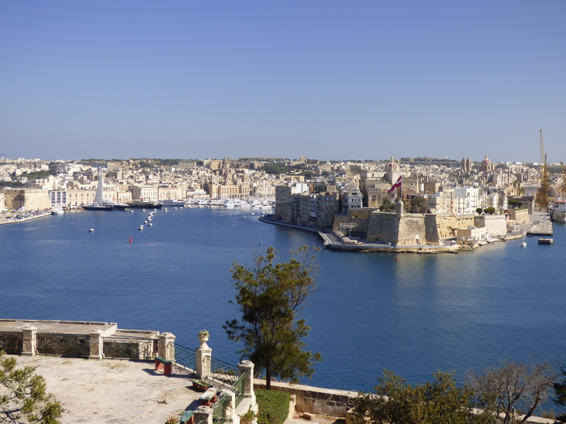 built structure, maltese, water, valletta, heritage, transportation, travel, day, view, high angle view, sky, historic, architecture, the past, europe