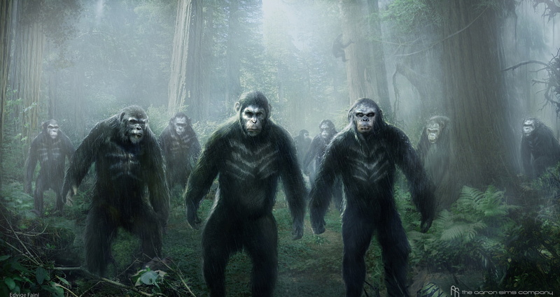 monkey, Planet of the apes: the Revolution, Caesar, Dawn of the Planet of the Apes, 1080P