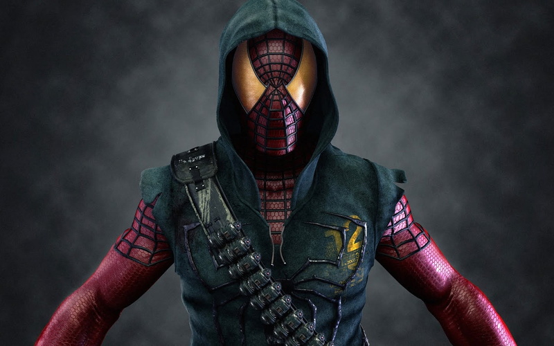 obscured face, illuminated, adult, artwork, human body part, mask - disguise, spider, clothing, disguise, casual clothing, portrait, hood - clothing, indoors