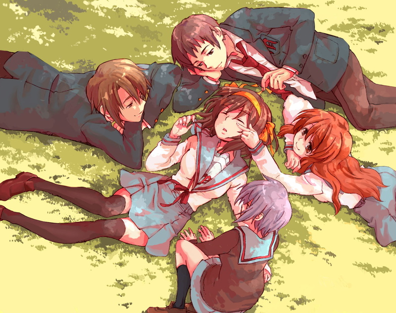 child, sister, girls, lifestyles, Asahina Mikuru, three quarter length, The Melancholy of Haruhi Suzumiya, parent, 720P, women, nature, togetherness, thigh-highs