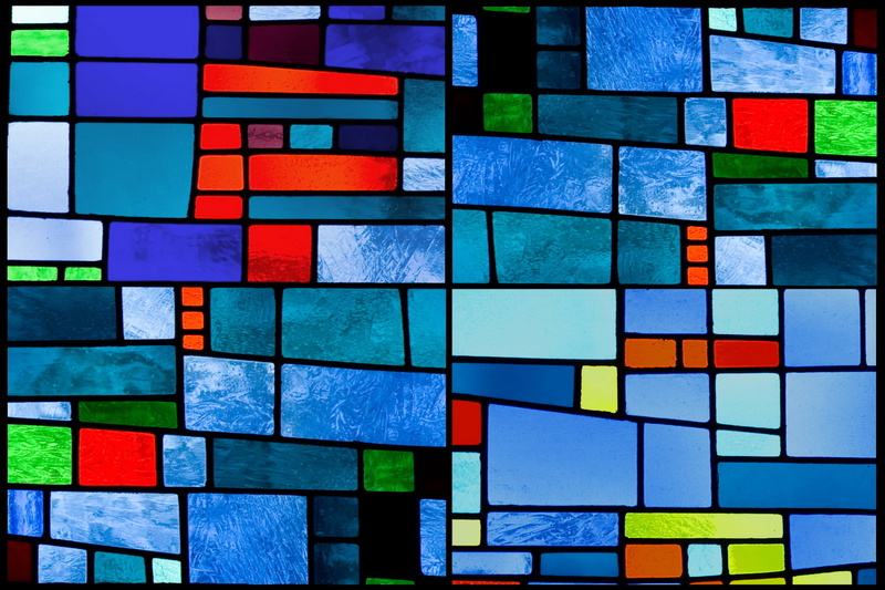 pattern, full frame, color Image, wall - Building Feature, backgrounds, built structure, texture, decoration, vibrant Color, glass - Material, design, blue