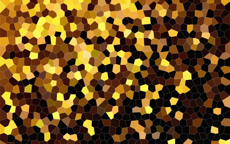 vibrant Color, light - Natural Phenomenon, high angle view, flooring, tile, background, black, yellow, mosaic, textured Effect, illustration, black color