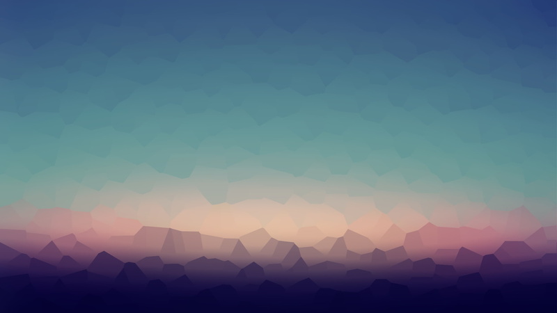 shapes, 1080P, nature, mosaic, low poly, simple background, digital art, mountains, abstract