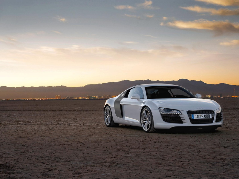 vacations, travel, non-urban scene, Audi R8, holiday, environment, motor vehicle, nature, sky, road trip, 720P, land vehicle, sunset, cloud - sky, luxury