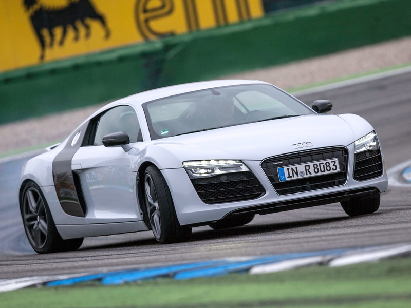 track, Audi, white, car, R8, 1080P, s, supercar, r