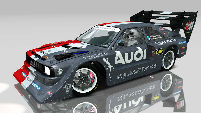 Audi, Motorsport, digital art, Assetto Corsa, 1080P, Audi A1, race cars, car, Quattro, vehicle, Vintage car, motorsports, reflection, audi on track