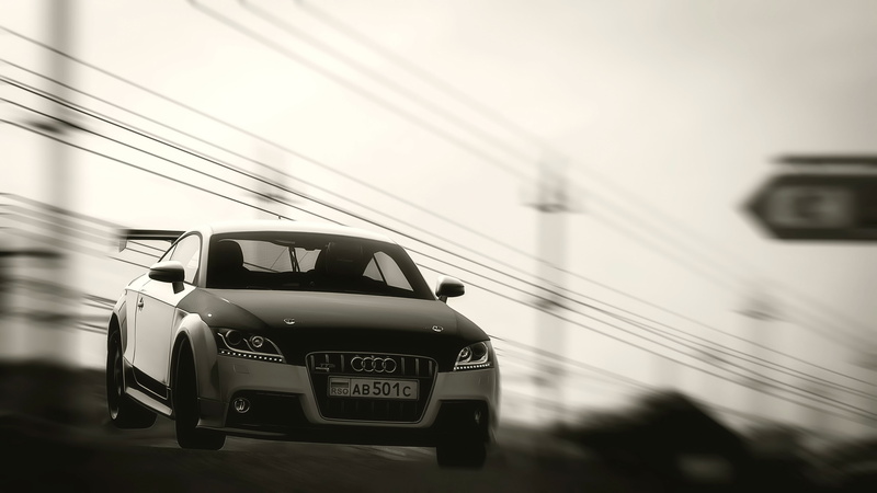 speed, 4K, track, Audi tt