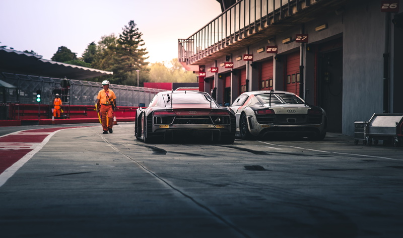 speed, parking Lot, city Life, audi, street, motorsport, city, red, daytime, coupe, outdoors, urban Scene, person, automotive, land Vehicle, men, competition