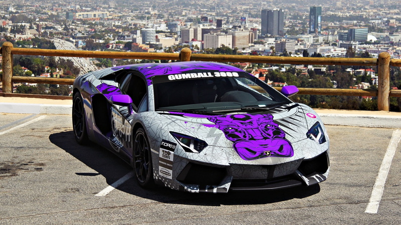 Lamborghini Aventador, Lamborghini, Gumball, 1080P, car