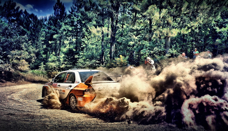 vehicles, abstract, 1080P, Trees, hd, lancer, snow, mitsubishi, evolut, photography, rally, orange, white, art, hdr, dust, cars