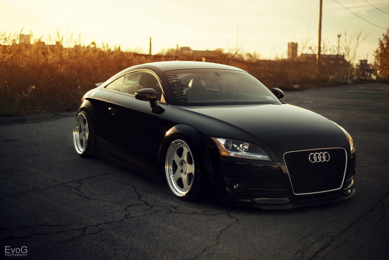 front, black, TT, Audi, 1080P