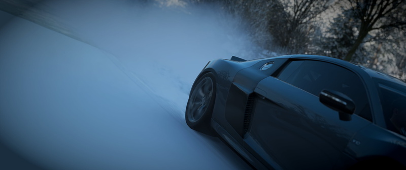 Forza Horizon 4, Audi R8 V10, snow, luxury, WALLHAVN, car, 2K