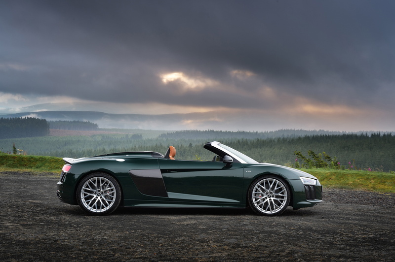 wheel, land vehicle, driving, road trip, people, luxury, motor vehicle, 4K, speed, audi, tree, 2017 cars, 4k, outdoors, travel, audi r8 spyder v10 plus